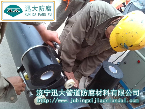 聚乙烯防腐膠帶(內帶)使用現場