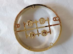 按鍵裝飾圈鍍金色